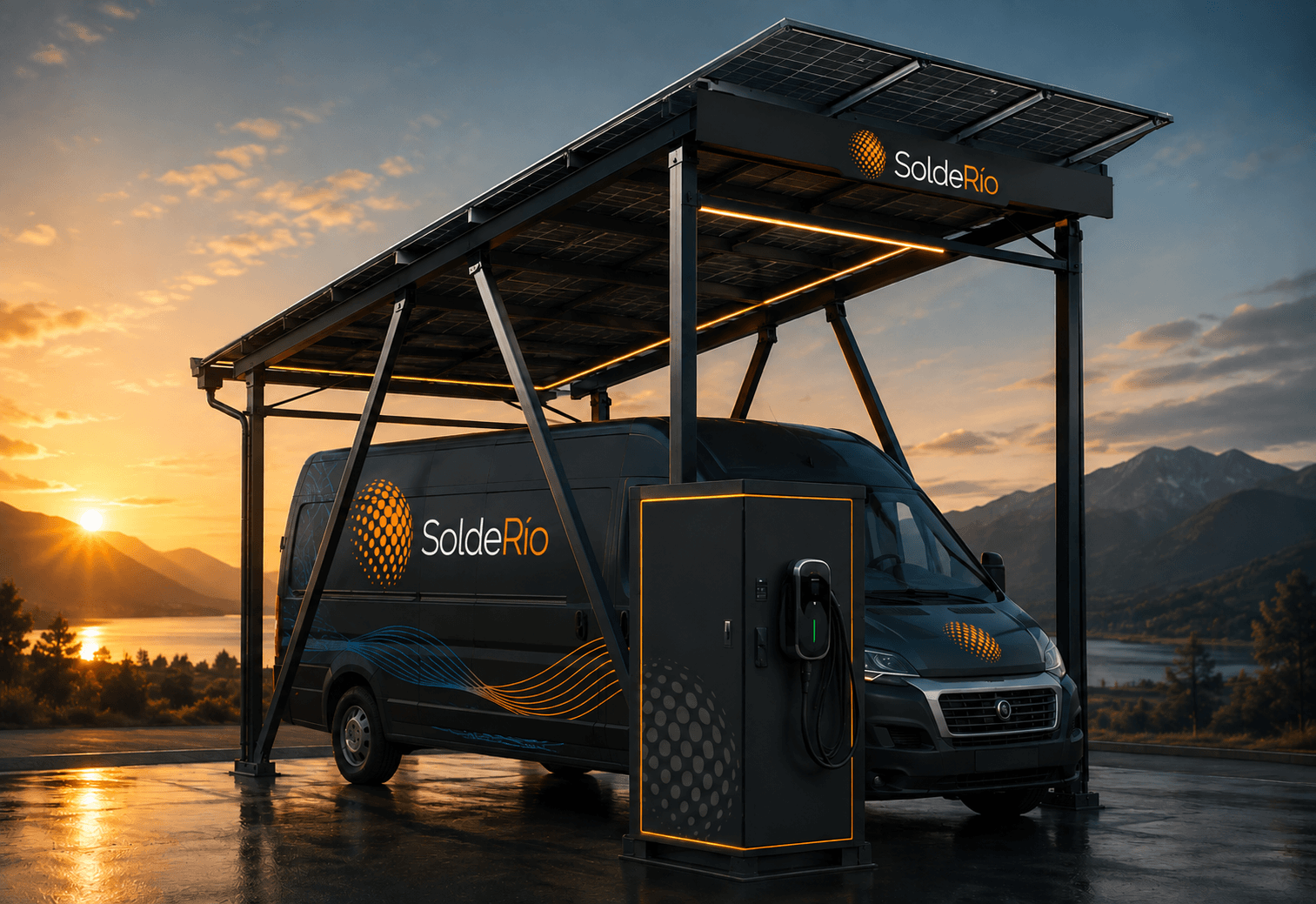 SoldeRío Cargador Inteligente EV y Movilidad Solar